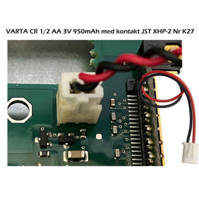 VARTA CR 1/2 AA 3V 950mAh med kontakt [K27]