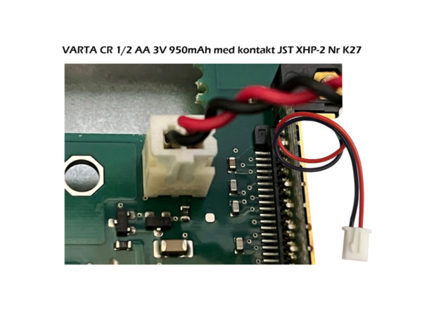 VARTA CR 1/2 AA 3V 950mAh med kontakt [K27]
