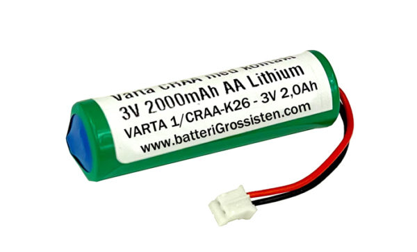 VARTA CRAA - 3V 2000mAh med kabel ± kontakt [K26]