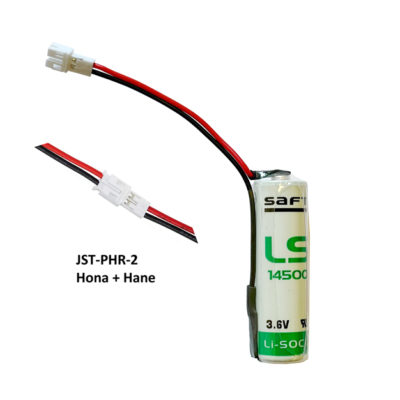SAFT LS14500 3,6V AA [Li-SOCl2] kabel ± kontakt [K262M]