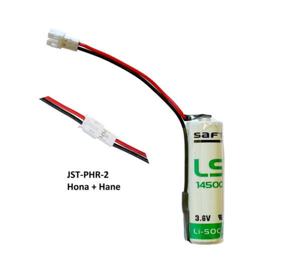 SAFT LS14500 3,6V AA [Li-SOCl2] kabel ± kontakt [K262M]