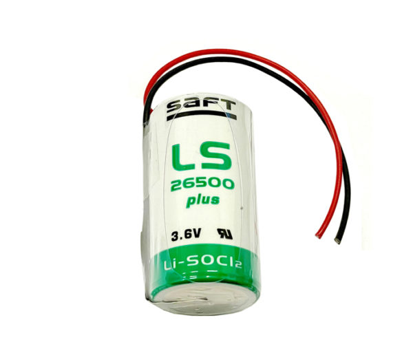 SAFT LS26500plus 3,6V 8500mAh batteri med trådar 10cm