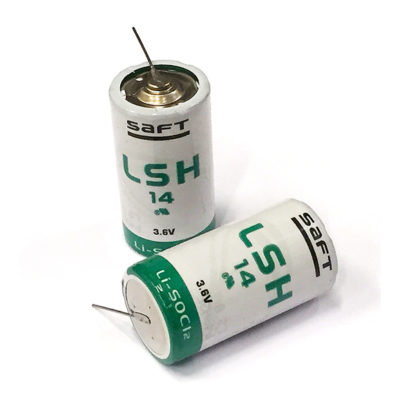 SAFT LSH14 3,6V Lithium batteri med lödpinnar |__| -form