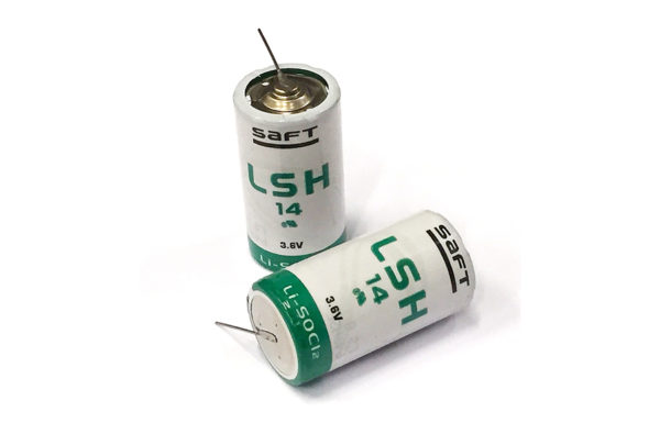 SAFT LSH14 3,6V Lithium batteri med lödpinnar |__| -form