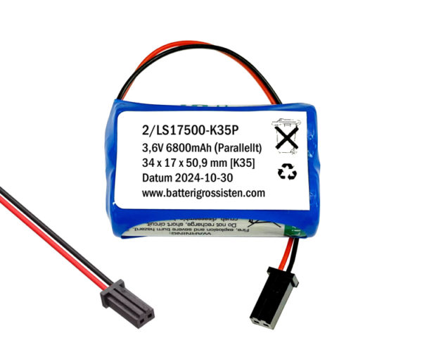 SAFT 2 x LS17500 3,6V 6800mAh Parallellt [K35]