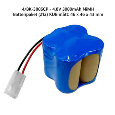 Batteripaket (212) KUB - 4,8V 3000mAh NiMH [37400]