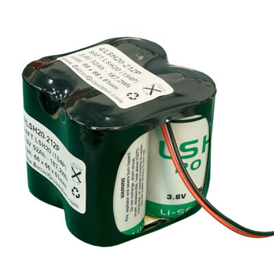 SAFT LSH20 1S4P 3,6V x 4P--> 52Ah 187,2Wh Parallellkoppling