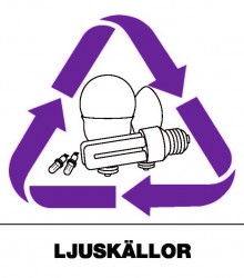 Klisterdekal för Ljuskällor Nr 1 - 8 x 9 cm