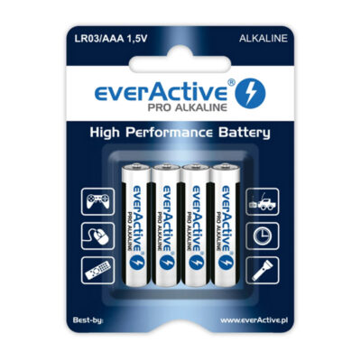 LR03 Alkaliska batterier i 4-pack