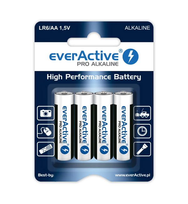 LR6 Alkaliska batterier i 4-pack