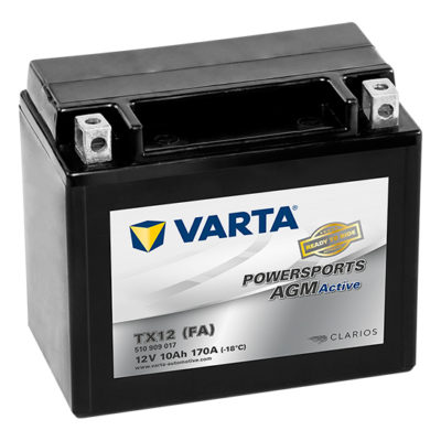 VARTA Powersports AGM TX12-BS 12V 10Ah
