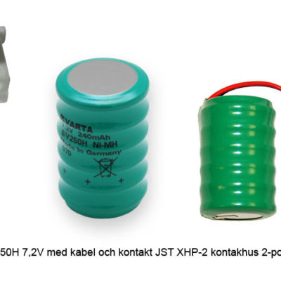 Batteristav 7,2V 250mAh NiMH JST XHP K27