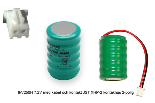 Batteristav 7,2V 250mAh NiMH JST XHP K27