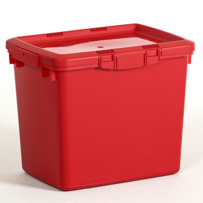 RÖD Sorteringsbox i (PP) polypropenplast 25L