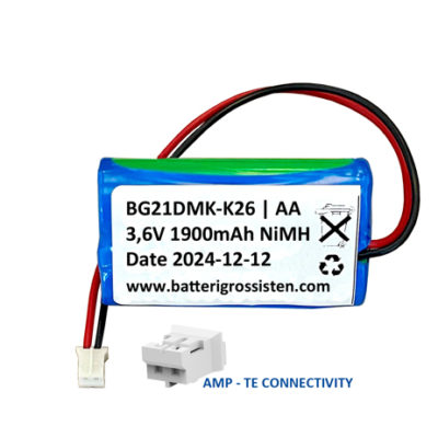 Batteripaket 21D AA 3,6V 1900mAh NiMH (21D) [K26]