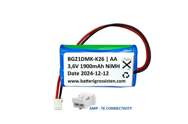 Batteripaket 21D AA 3,6V 1900mAh NiMH (21D) [K26]