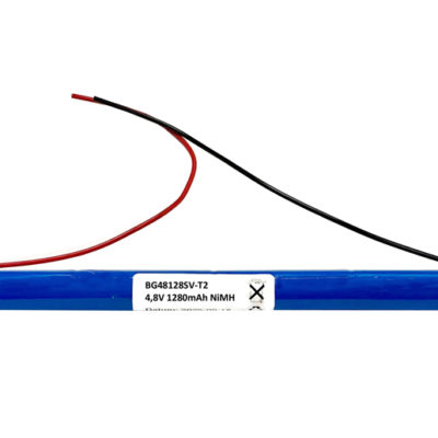 Stavbatteri AA HT 4,8V 1280mAh NiMH (141) med trådar