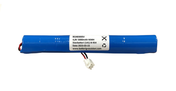 Stavbatteri 141 SubC - 4,8V 3000mAh NiMH med kontakt [K25]