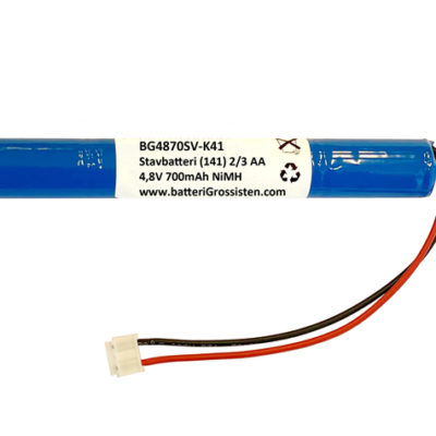 Stavbatteri 2/3 AA - 4,8V 700mAh (141) NiMH med kontakt K41]