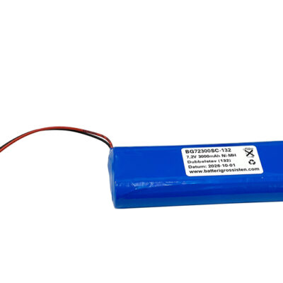 Nödljusbatteri dubbelpipa (132) 7,2V 3000mAh NiMH