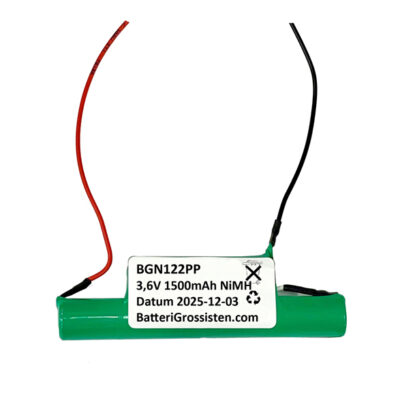Batteripaket typ (122) 3,6V 1500mAh AA NiMH