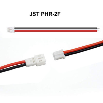 JST PHR-2F Kontakhus "HONA" 2-polig, pitch 2,0 mm