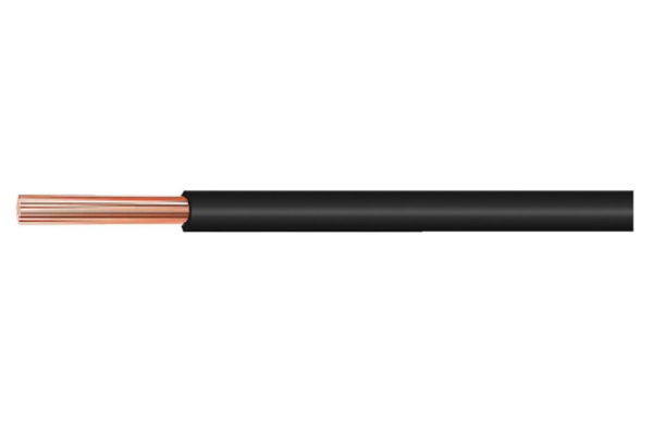 Kabeltronik 0,34 mm² - 22 AWG - SVART PVC