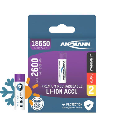 ANSMANN AKKU 18650 [RCR18650] 3,6V 2600mAh 1-pack