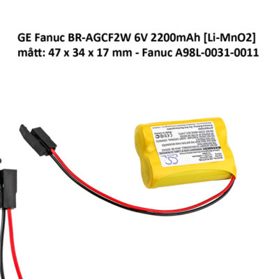 GE Fanuc BR-AGCF2W 6V 2200mAh [Li-MnO2]