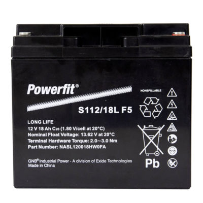 Powerfit S112 Long Life AGM 12V 18Ah F-M5