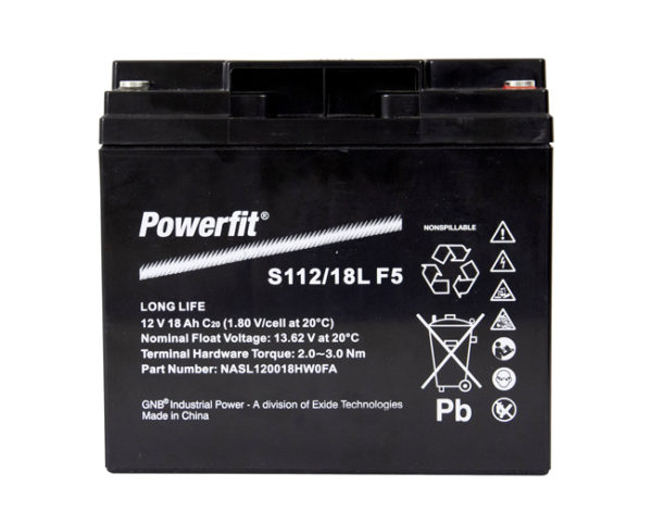Powerfit S112 Long Life AGM 12V 18Ah F-M5