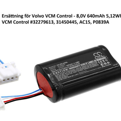 Ersättning för Volvo VCM Control - 8,0V 640mAh 5,12Wh