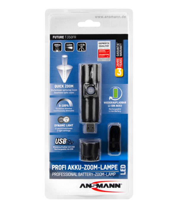 ANSMANN Future T350FR laddningsbar 5W LED